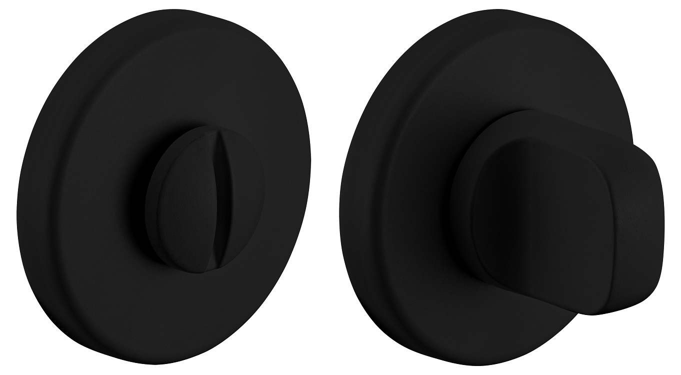 Завертка сантехническая LUX-WC-R5 NERO-ST, цвет - черный soft-touch фото купить Саратов
