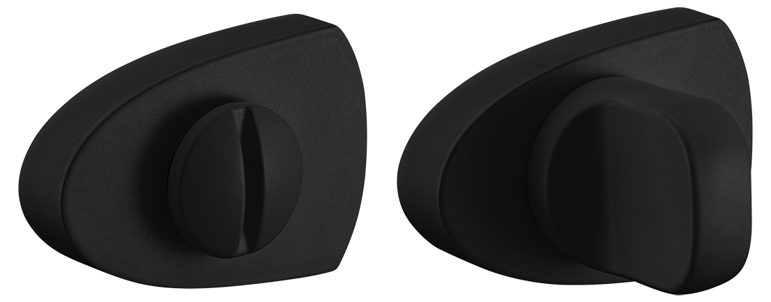 Завертка сантехническая LUX-WC-UN NERO-ST цвет - черный soft-touch фото купить Саратов