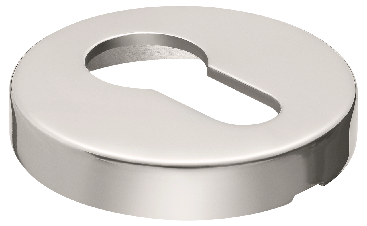 LUX-KH-R2 NIK, накладка на ключевой цилиндр на круглой розетке, цвет - никель фото купить в Саратове