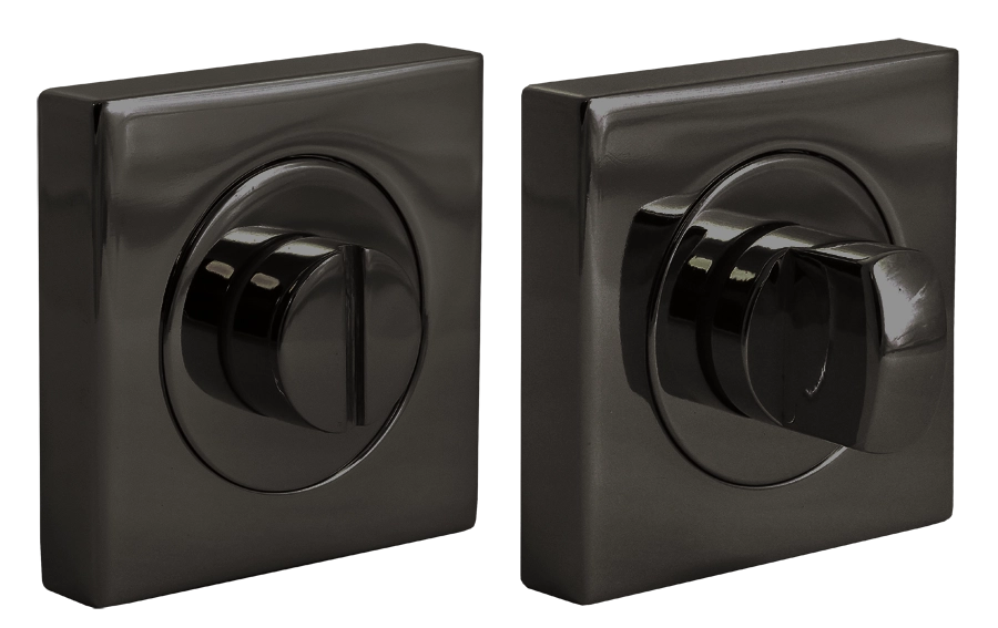 LUX-WC-S2 NIN, завертка сантехническая на квадратной розетке, цвет - черный никель фото купить Саратов