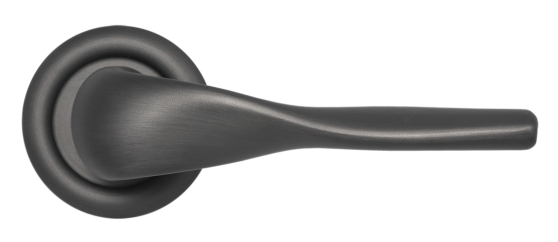 Ручка дверная LVB R7 SST на круглой розетке, цвет Летняя гроза/Summer Storm фото купить в Саратове