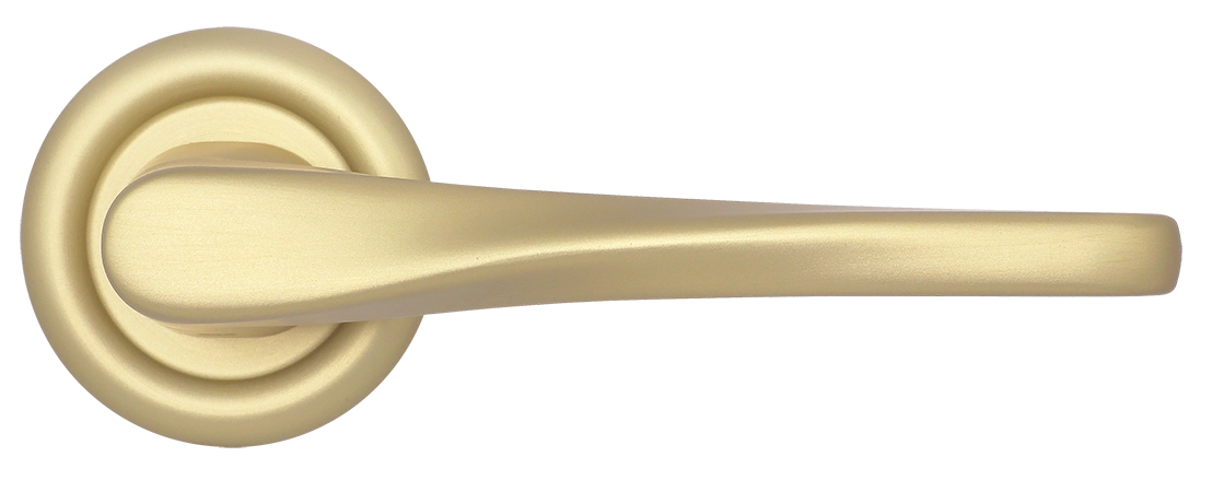 Ручка дверная THE OLYMPICS R7 AH на круглой розетке, цвет Осенний мёд/Autumn Honey фото купить в Саратове