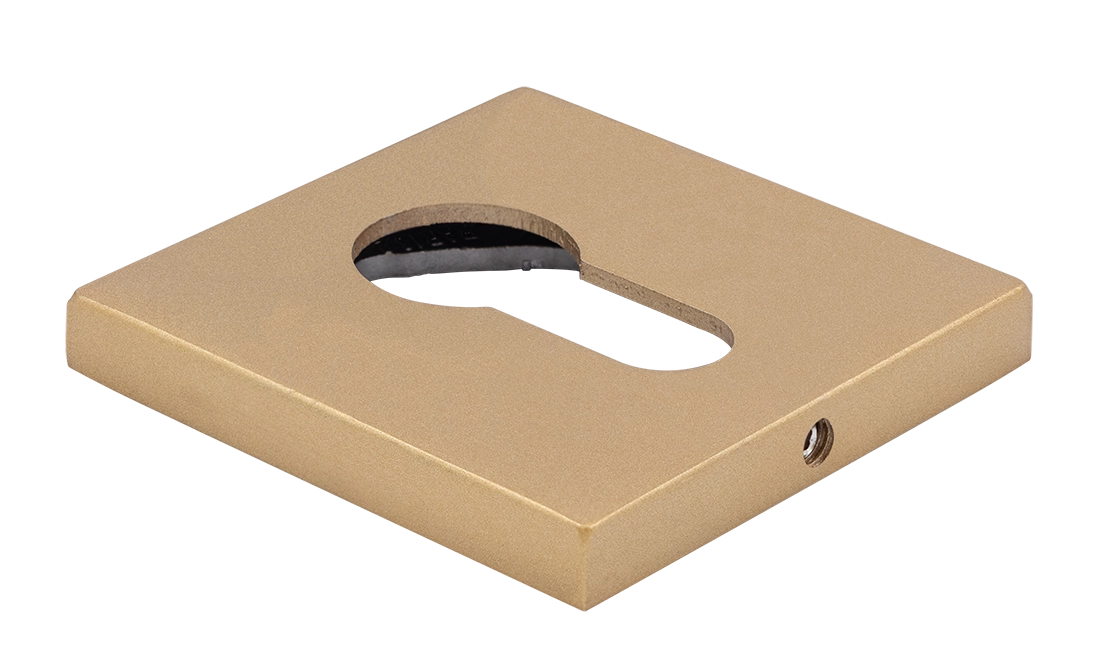 Накладка на замок MH-KH-S6 FTG под евроцилиндр, цвет матовое итальянское золото фото купить Саратов