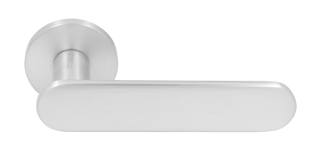 Ручка дверная MH-65-R6 SEMPIONE SC на круглой розетке, цвет матовый хром фото купить Саратов