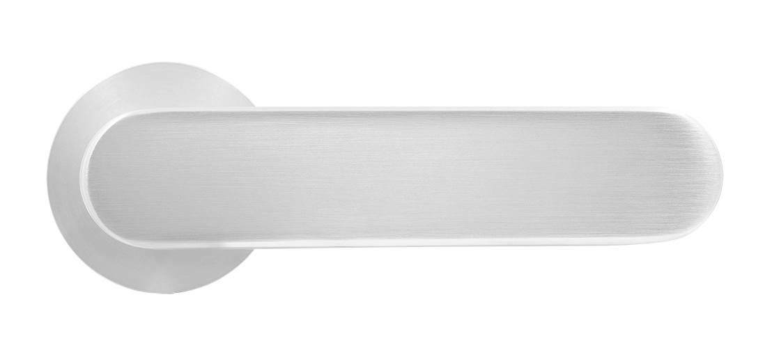 Ручка дверная MH-65-R6 SEMPIONE SC на круглой розетке, цвет матовый хром фото купить в Саратове