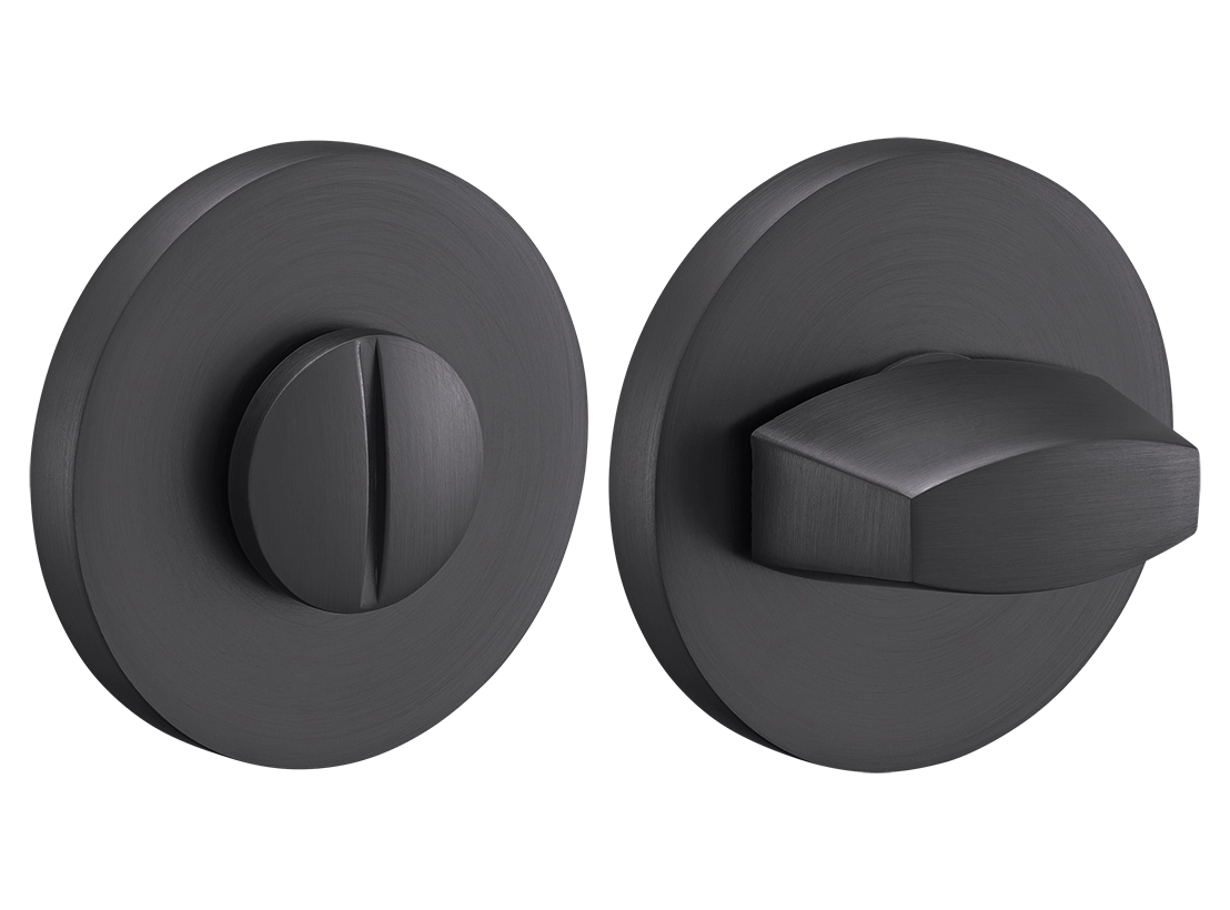 Завертка сантехническая MH-WC-R6 GR на круглой розетке, цвет графит, ЦАМ фото купить Саратов