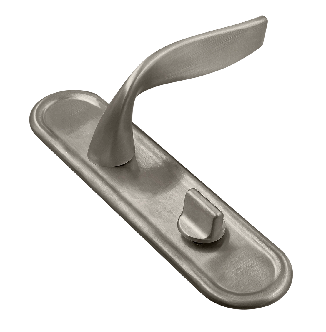 Ручка дверная SKYSCRAPER PLR WC SMI на планке под сантехническую завертку, цвет Весенняя дымка/Spring Mist фото купить Саратов