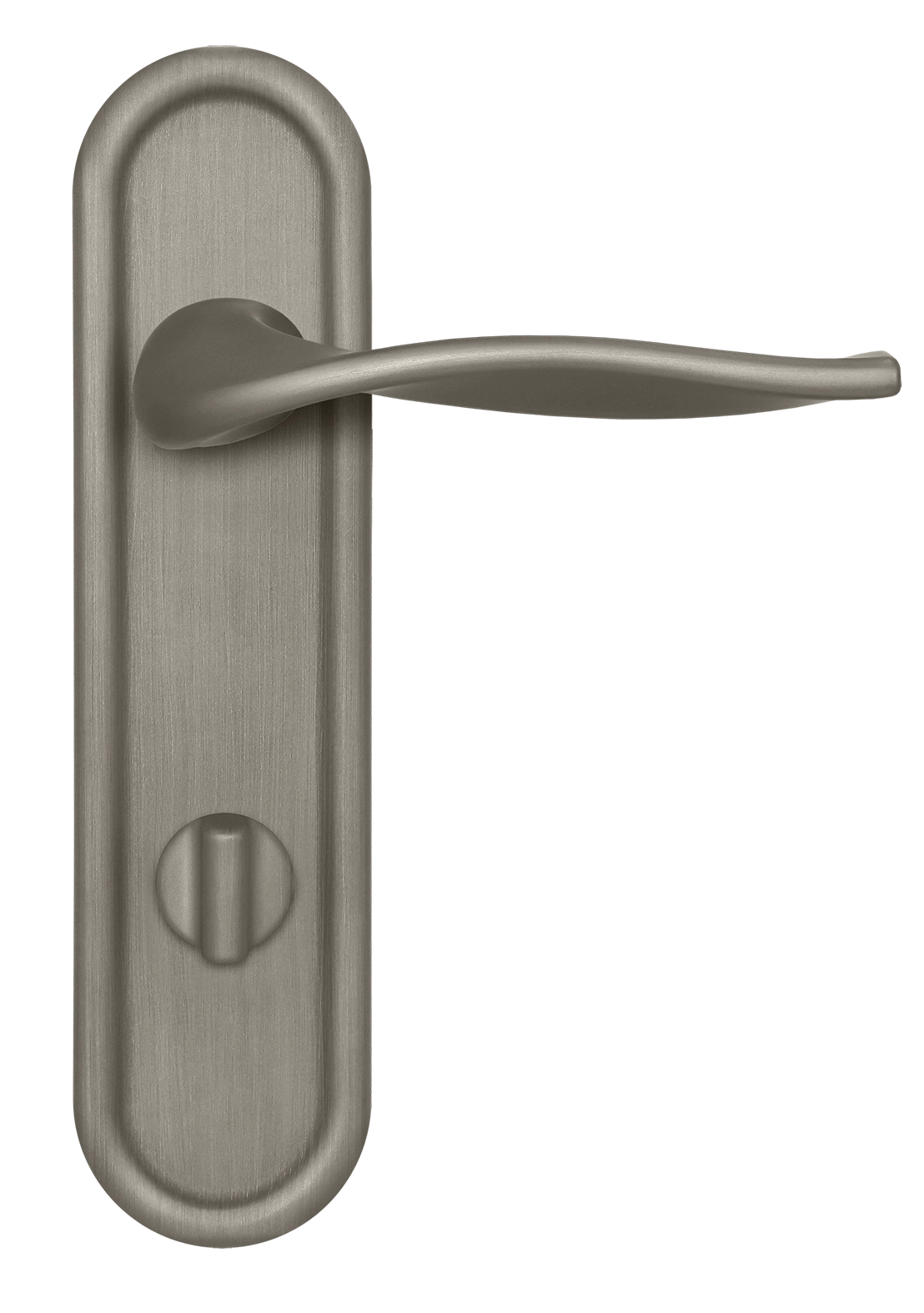 Ручка дверная SKYSCRAPER PLR WC SMI на планке под сантехническую завертку, цвет Весенняя дымка/Spring Mist фото купить в Саратове