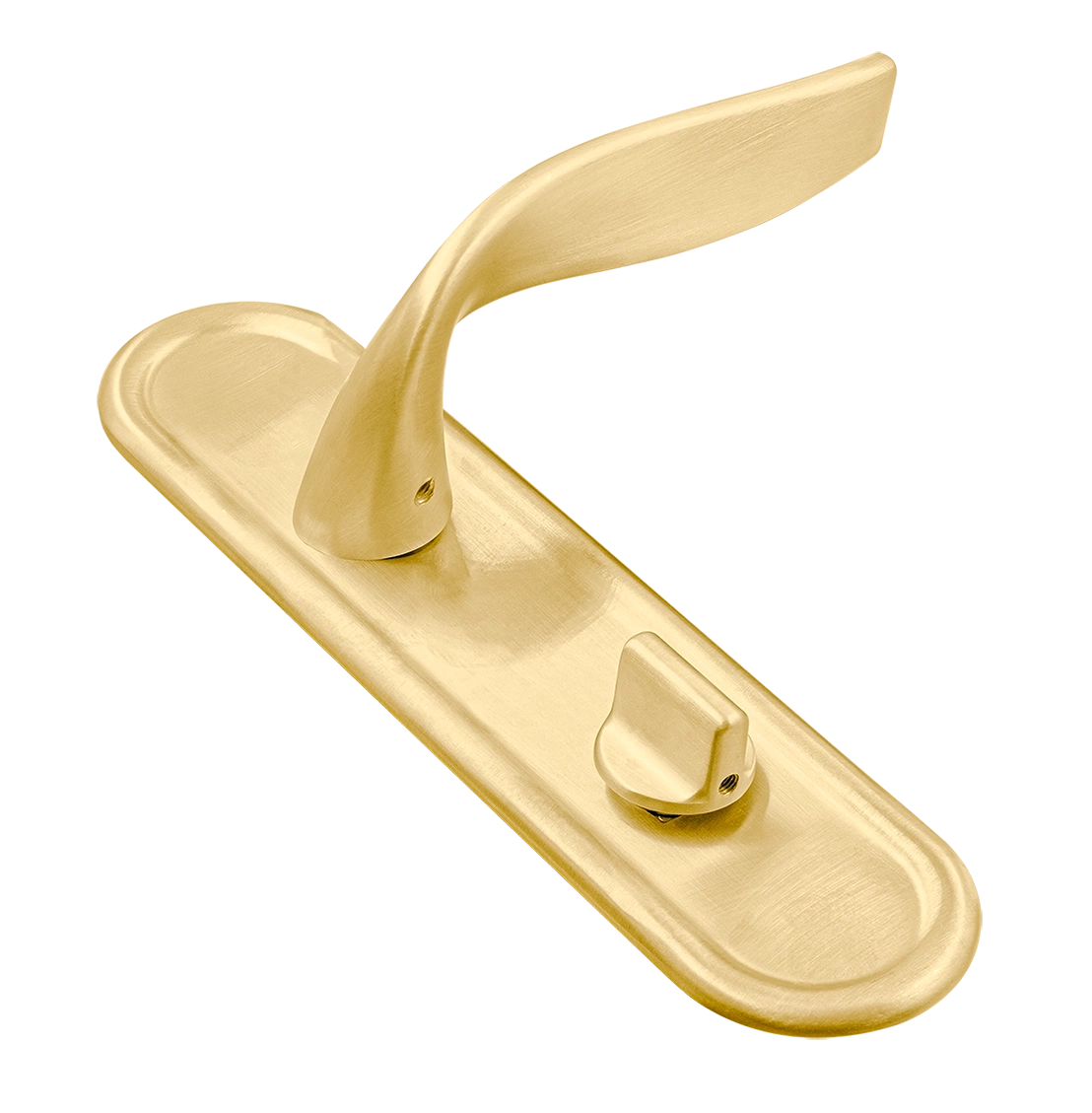 Ручка дверная SKYSCRAPER PLR WC AH на планке под сантехническую завертку, цвет Осенний мёд/Autumn Honey фото купить Саратов