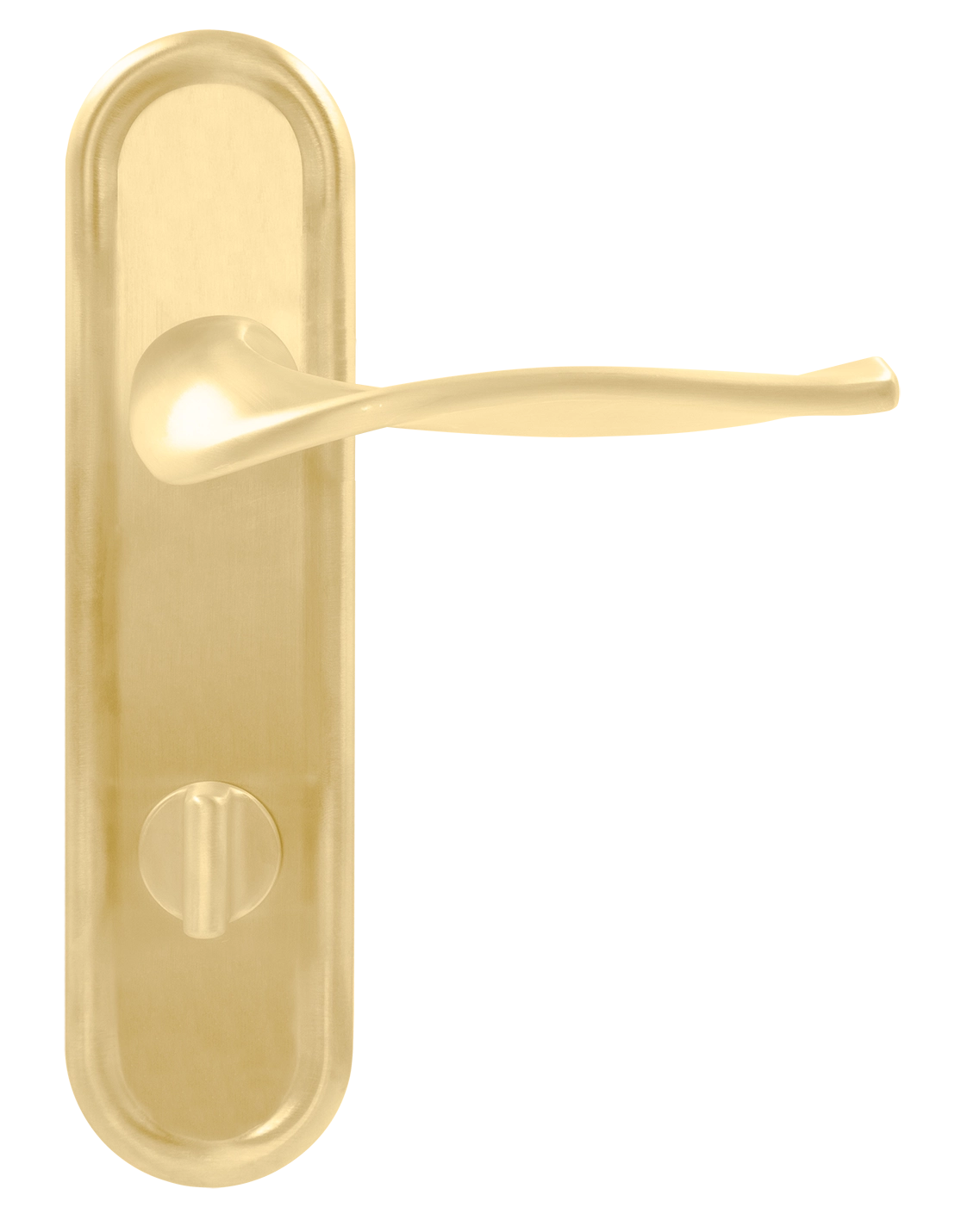 Ручка дверная SKYSCRAPER PLR WC AH на планке под сантехническую завертку, цвет Осенний мёд/Autumn Honey фото купить в Саратове