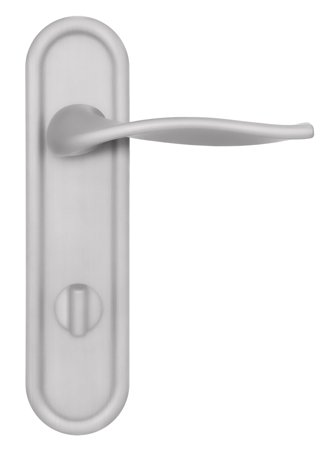 Ручка дверная SKYSCRAPER PLR WC SSW на планке под сантехническую завертку, цвет Стокгольмский снегопад/Stockholm Snowfall фото купить в Саратове