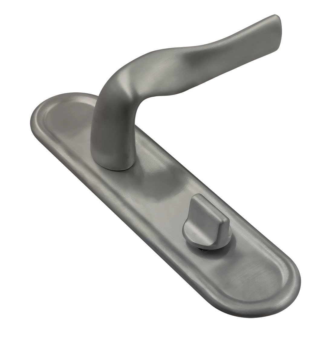 Ручка дверная LVB PLR WC WF на планке под сантехническую завертку, цвет Зимняя стужа/Winter Frost фото купить Саратов