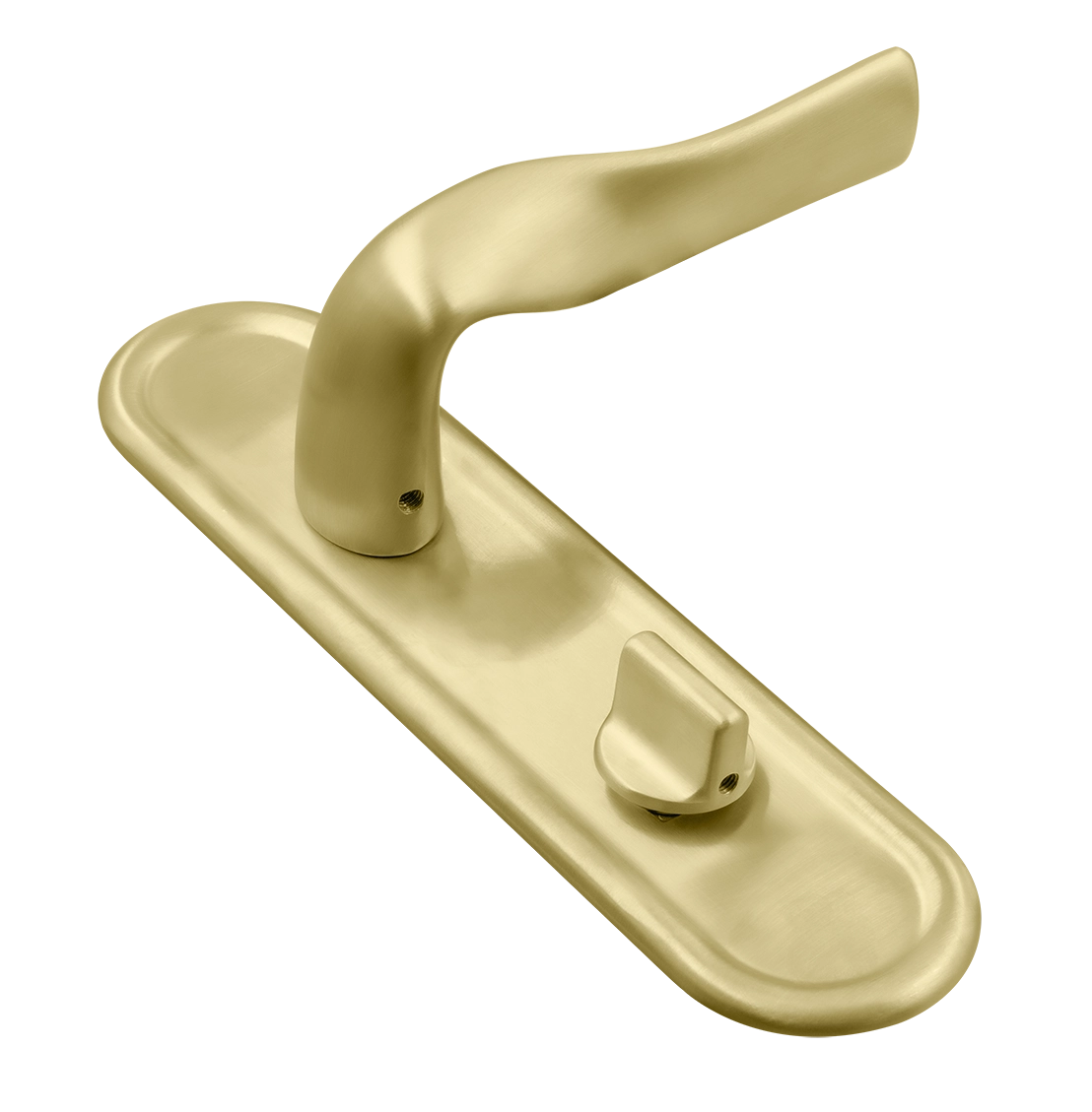 Ручка дверная LVB PLR WC AH на планке под сантехническую завертку, цвет Осенний мёд/Autumn Honey фото купить Саратов