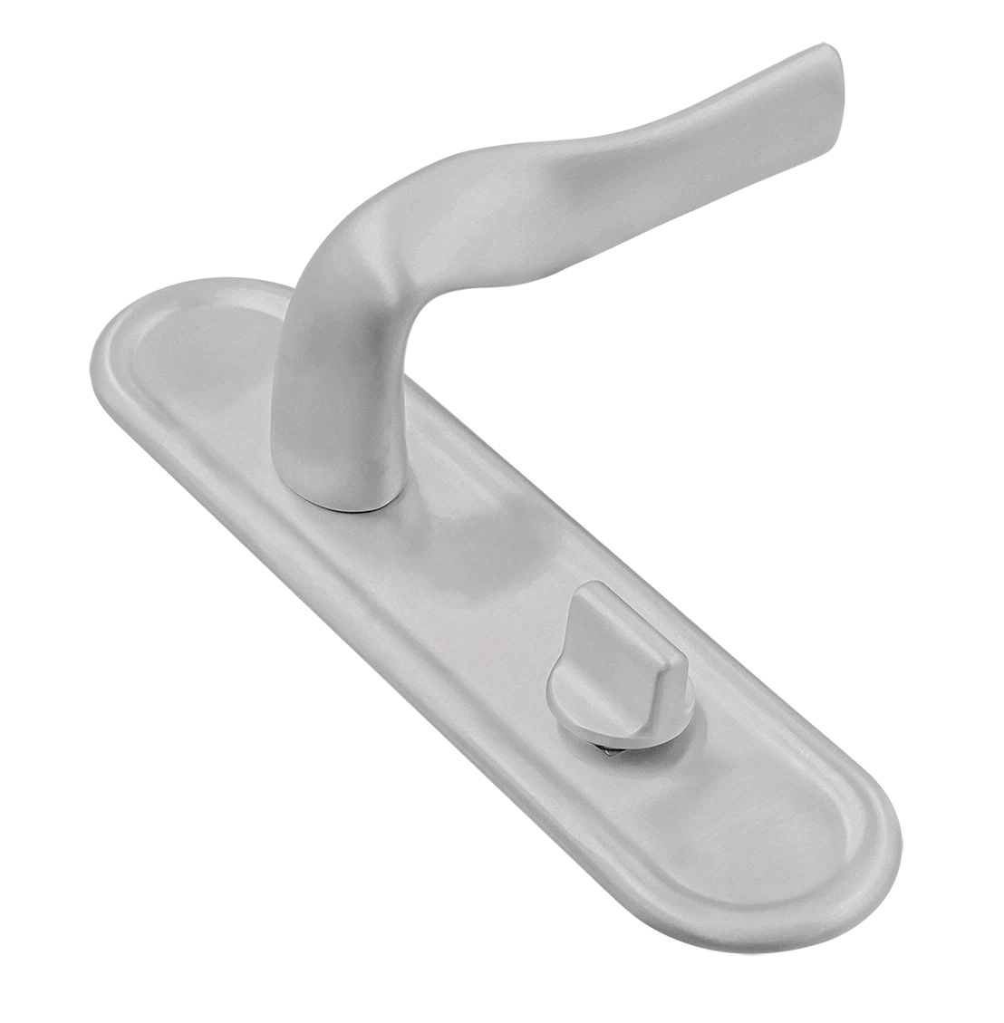 Ручка дверная LVB PLR WC SSW на планке под сантехническую завертку, цвет Стокгольмский снегопад/Stockholm Snowfall фото купить Саратов