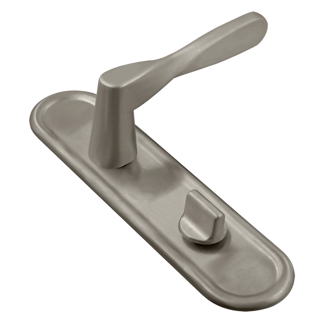 Ручка дверная THE OLYMPICS PLR WC SMI на планке под сантехническую завертку, цвет Весенняя дымка/Spring Mist фото купить Саратов