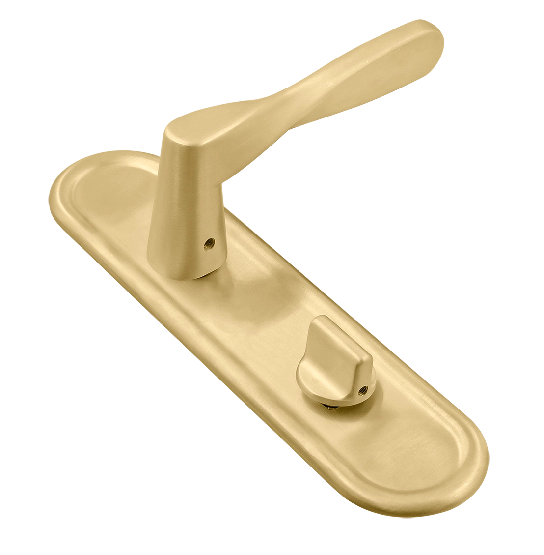 Ручка дверная THE OLYMPICS PLR WC AH на планке под сантехническую завертку, цвет Осенний мёд/Autumn Honey фото купить Саратов