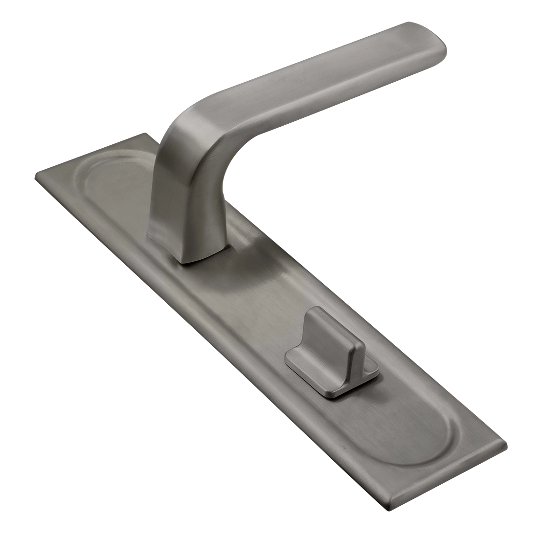 Ручка дверная THE BUS STATION PLS WC WF на планке под сантехническую завертку, цвет Зимняя стужа/Winter Frost фото купить Саратов