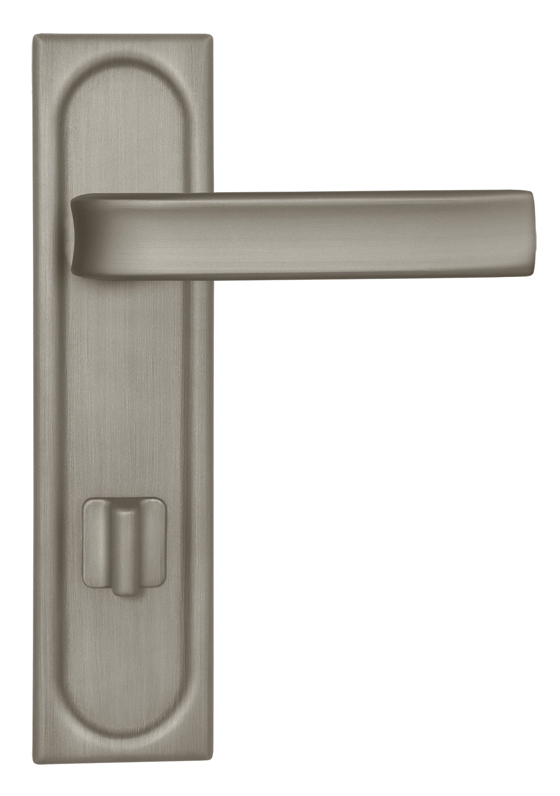 Ручка дверная THE BUS STATION PLS WC SMI на планке под сантехническую завертку, цвет Весенняя дымка/Spring Mist фото купить в Саратове