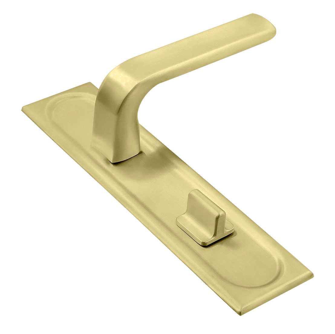 Ручка дверная THE BUS STATION PLS WC AH на планке под сантехническую завертку, цвет Осенний мёд/Autumn Honey фото купить Саратов