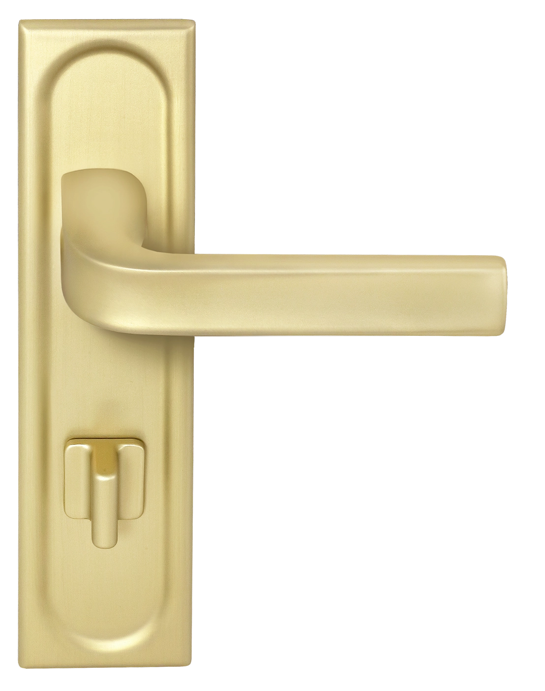 Ручка дверная THE BUS STATION PLS WC AH на планке под сантехническую завертку, цвет Осенний мёд/Autumn Honey фото фурнитура Саратов