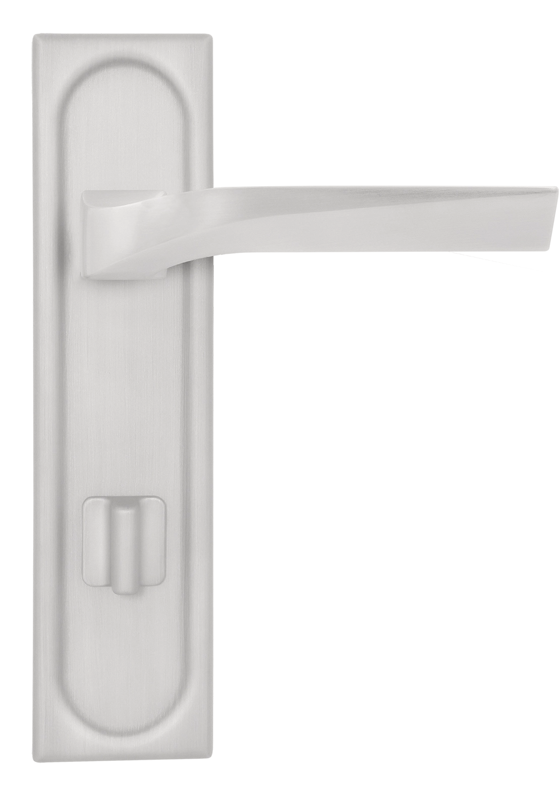 Ручка дверная WD CONCERT HALL PLS WC SSW на планке под сантехническую завертку, цвет Стокгольмский снегопад/Stockholm Snowfall фото купить в Саратове