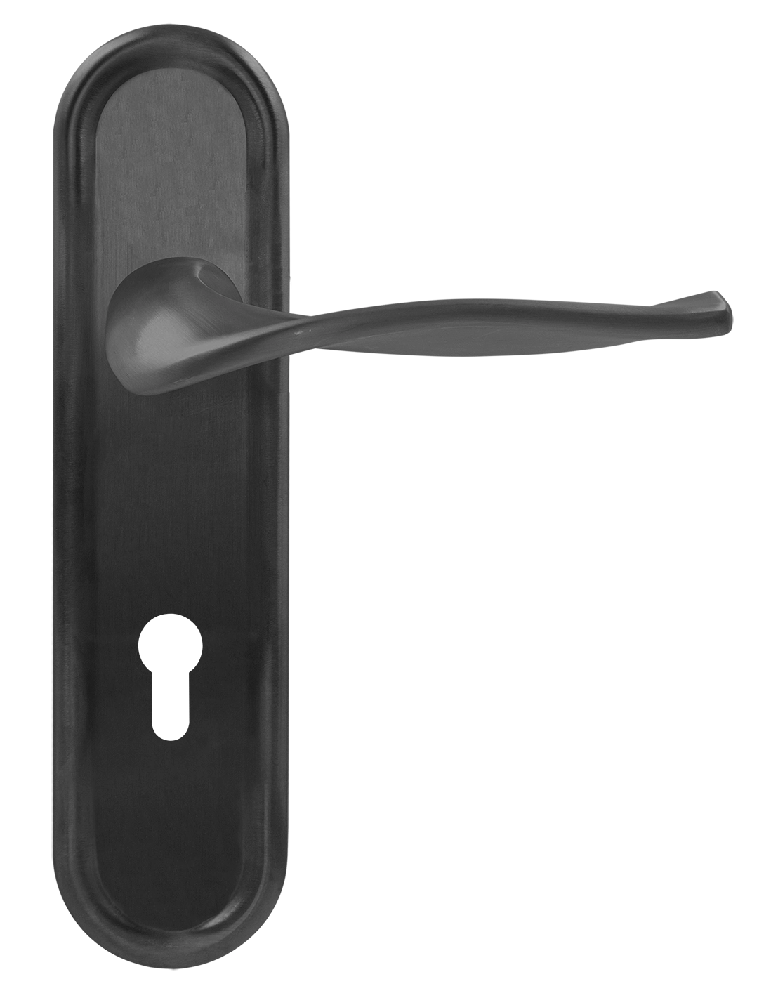 Ручка дверная SKYSCRAPER PLR KH SST на планке под ключевой цилиндр, цвет Летняя гроза/Summer Storm фото купить Саратов