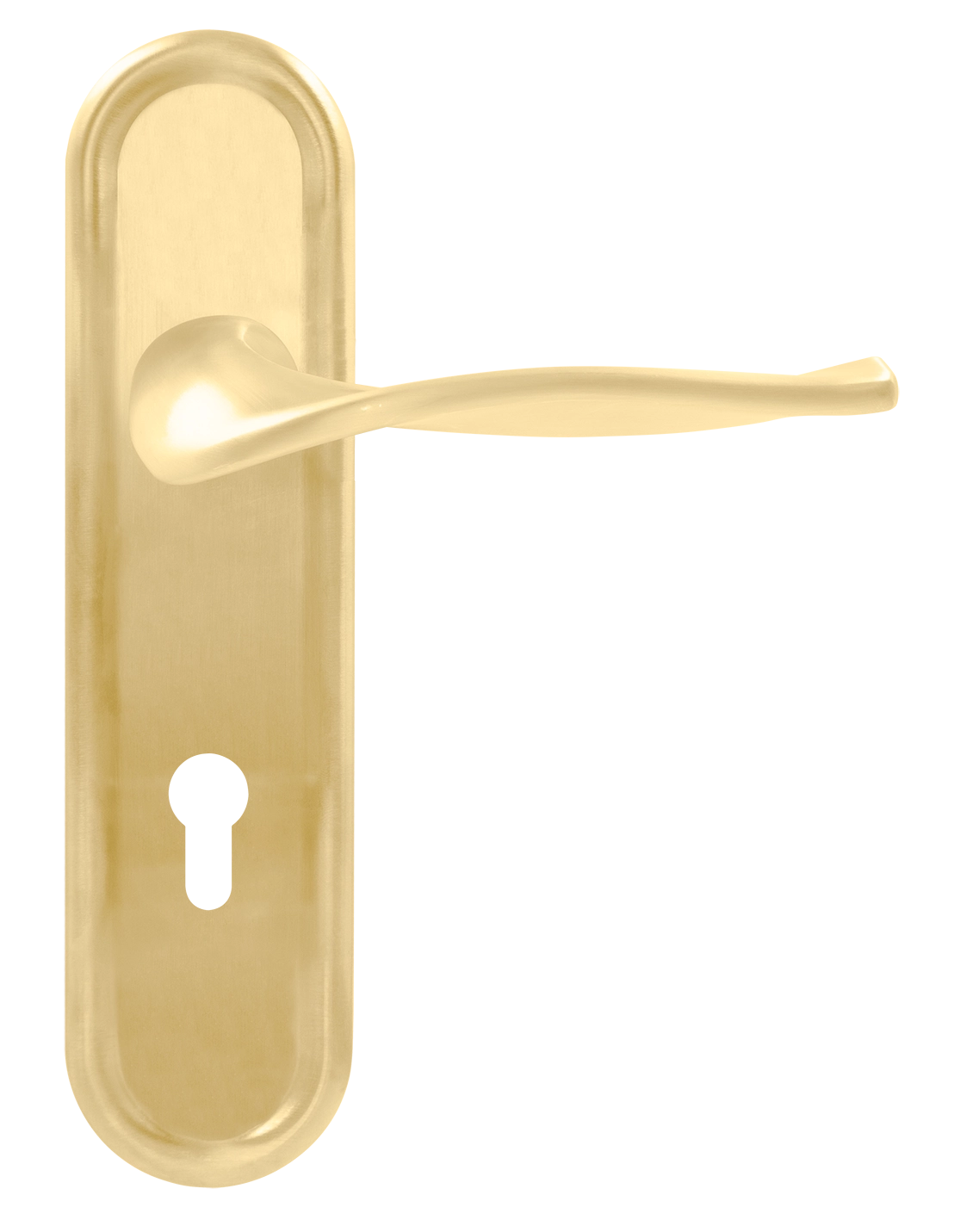 Ручка дверная SKYSCRAPER PLR KH AH на планке под ключевой цилиндр, цвет Осенний мёд/Autumn Honey фото купить Саратов