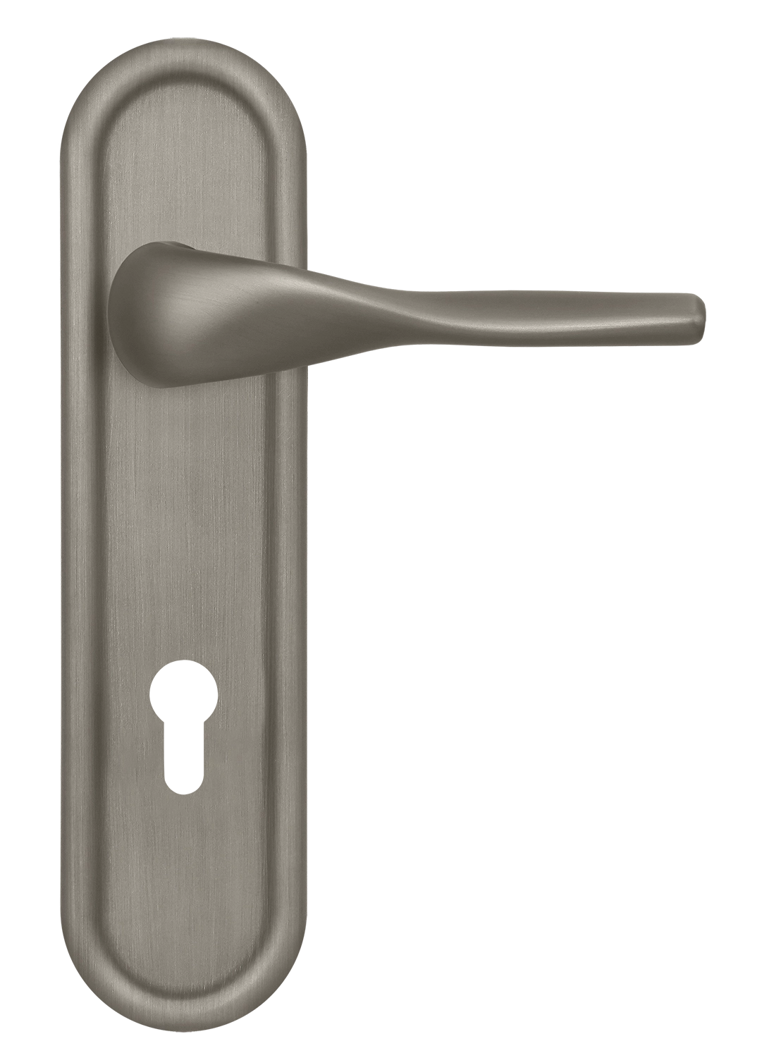 Ручка дверная LVB PLR KH SMI на планке под ключевой цилиндр, цвет Весенняя дымка/Spring Mist фото купить Саратов