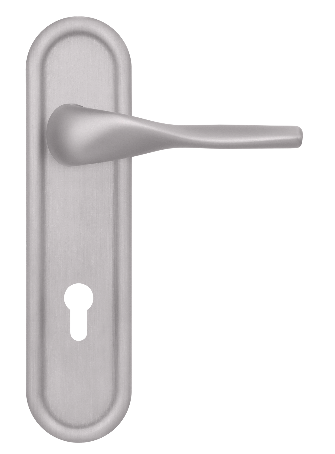 Ручка дверная LVB PLR KH SSW на планке под ключевой цилиндр, цвет Стокгольмский снегопад/Stockholm Snowfall фото купить Саратов