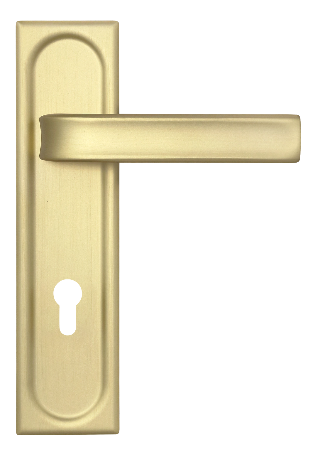 Ручка дверная THE BUS STATION PLS KH AH на планке под ключевой цилиндр, цвет Весенняя дымка/Spring Mist фото купить Саратов