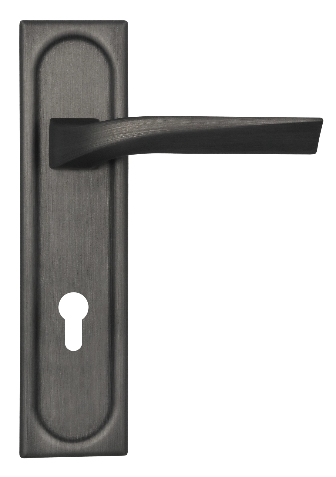 Ручка дверная WD CONCERT HALL PLS KH SST на планке под ключевой цилиндр, цвет Летняя гроза/Summer Storm фото купить Саратов