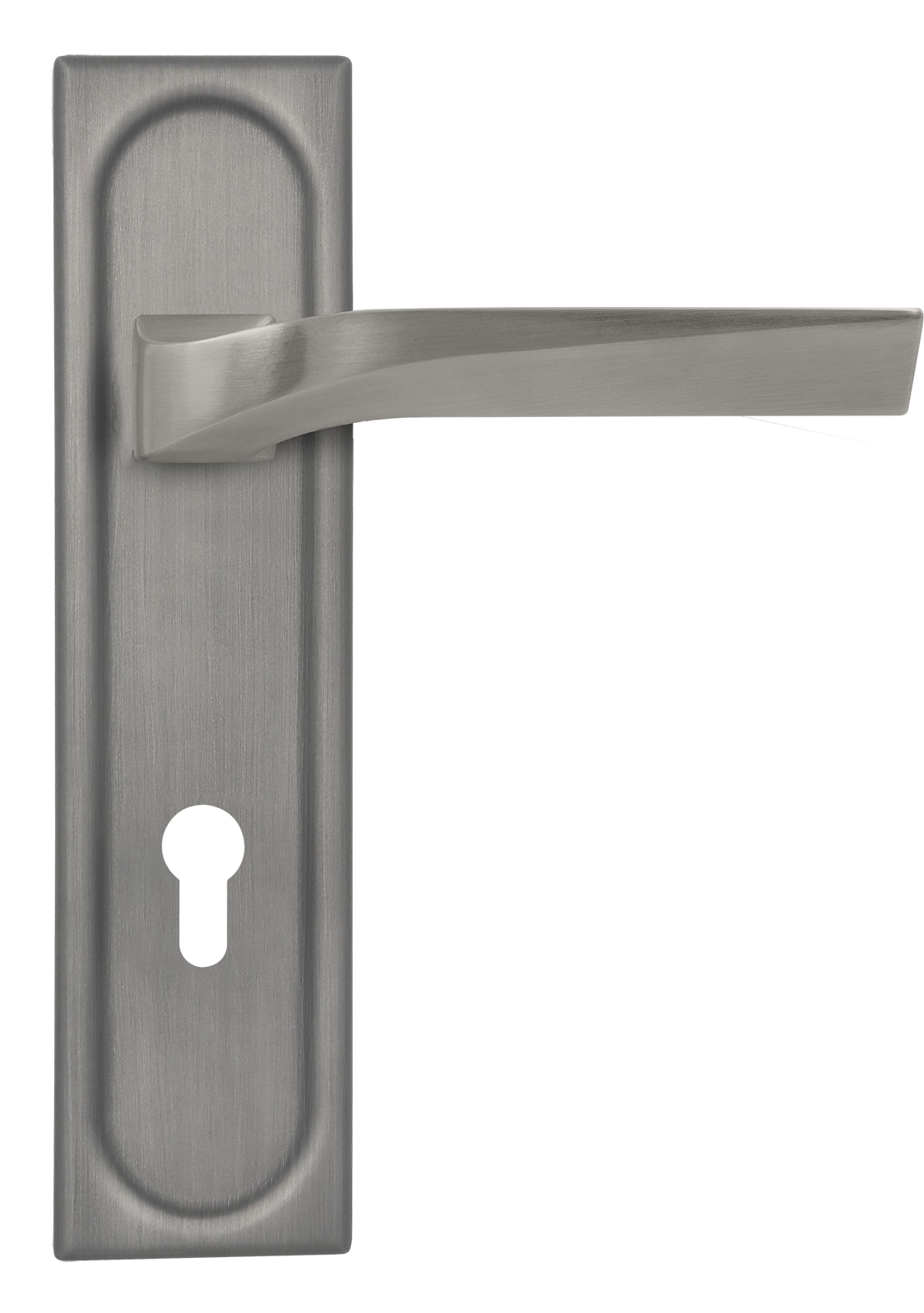 Ручка дверная WD CONCERT HALL PLS KH WF на планке под ключевой цилиндр, цвет Зимняя стужа/Winter Frost фото купить Саратов