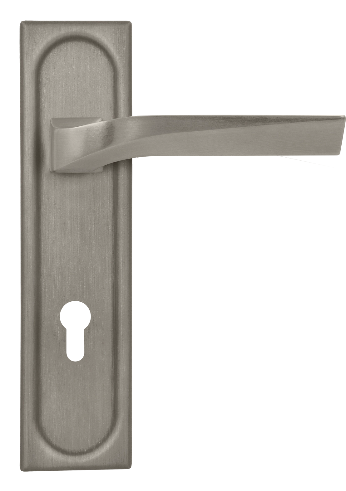 Ручка дверная WD CONCERT HALL PLS KH SMI на планке под ключевой цилиндр, цвет Весенняя дымка/Spring Mist фото купить Саратов