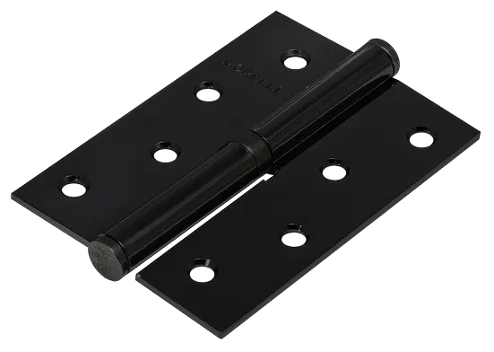 Петля карточная разъемная MSND 100X70X2.5 BL L с подшипником стальная левая, врезная цвет черный фото купить Саратов
