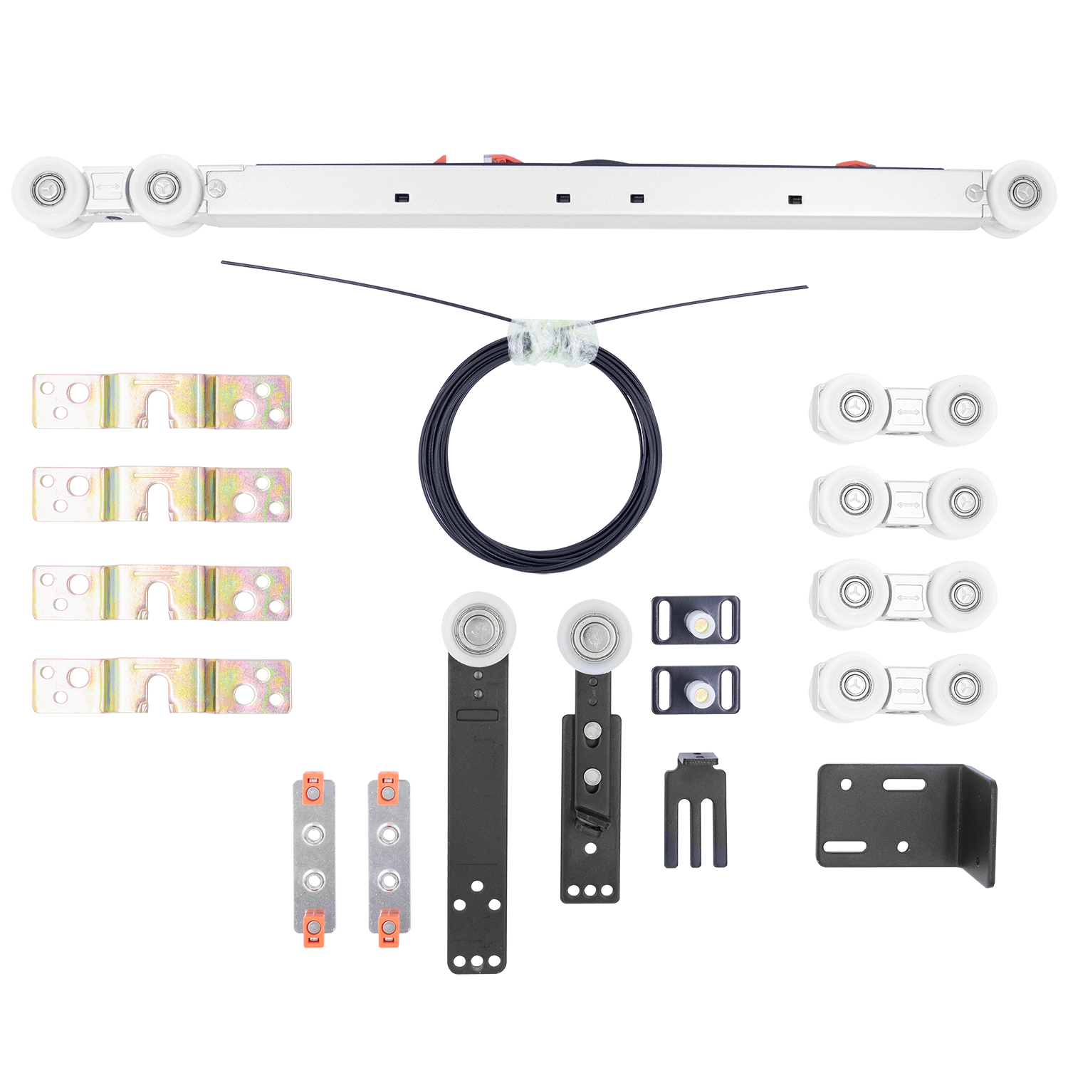 SET-TS 2+1, комплект системы TS для раздвижных дверей на 3 полотна (2 подвижных и 1 стационарное) фото купить Саратов