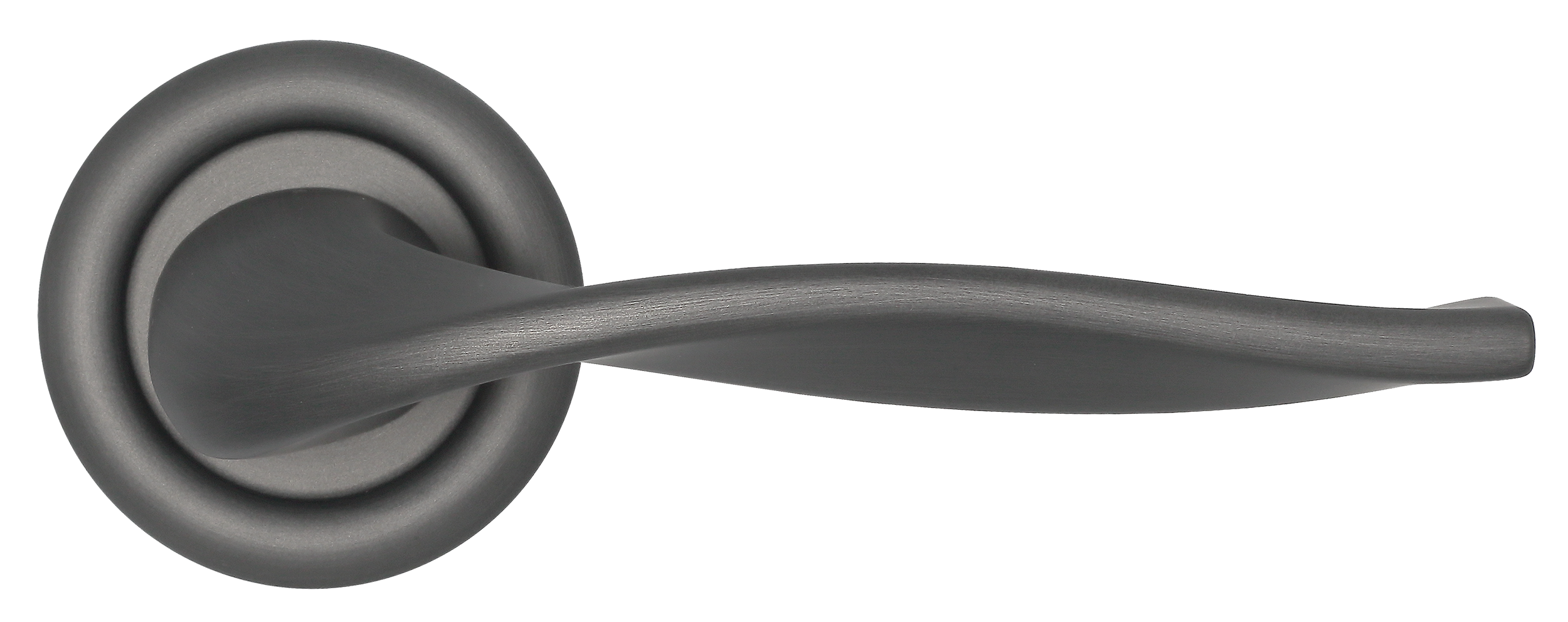 Ручка дверная SKYSCRAPER R7 SST на круглой розетке, цвет Летняя гроза/Summer Storm фото купить в Саратове