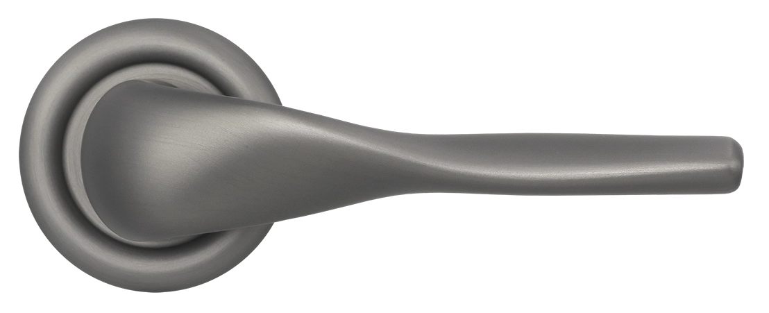 Ручка дверная LVB R7 WF на круглой розетке, цвет Зимняя стужа/Winter Frost фото купить в Саратове