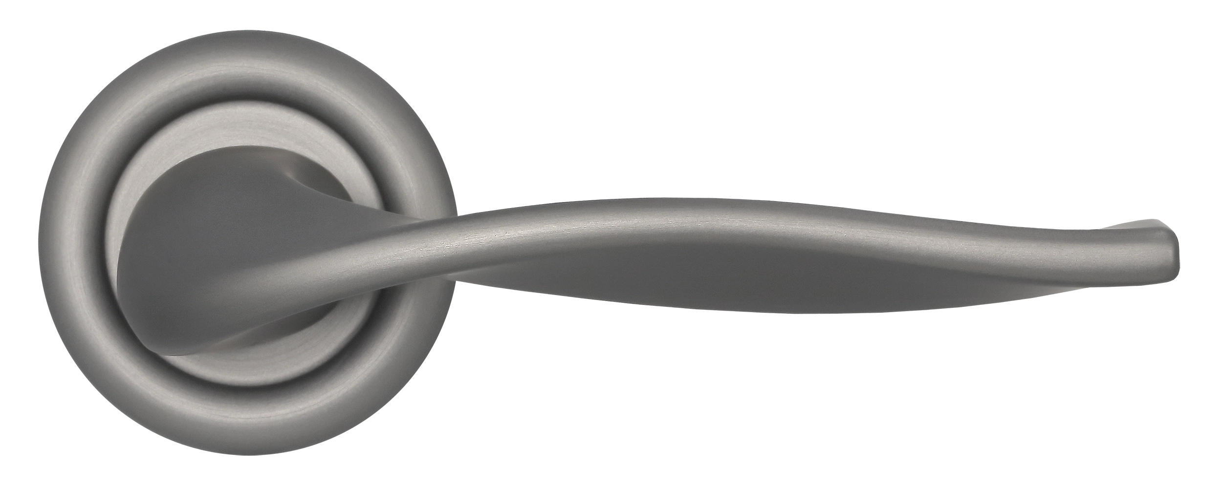 Ручка дверная SKYSCRAPER R7 WF на круглой розетке, цвет Зимняя стужа/Winter Frost фото купить в Саратове