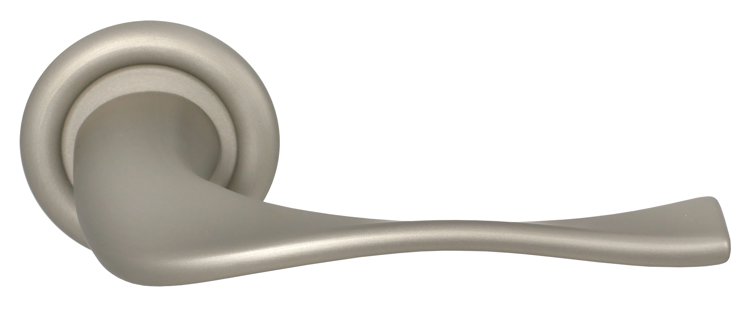 Ручка дверная SKYSCRAPER R7 SMI на круглой розетке, цвет Весенняя дымка/Spring Mist фото купить Саратов