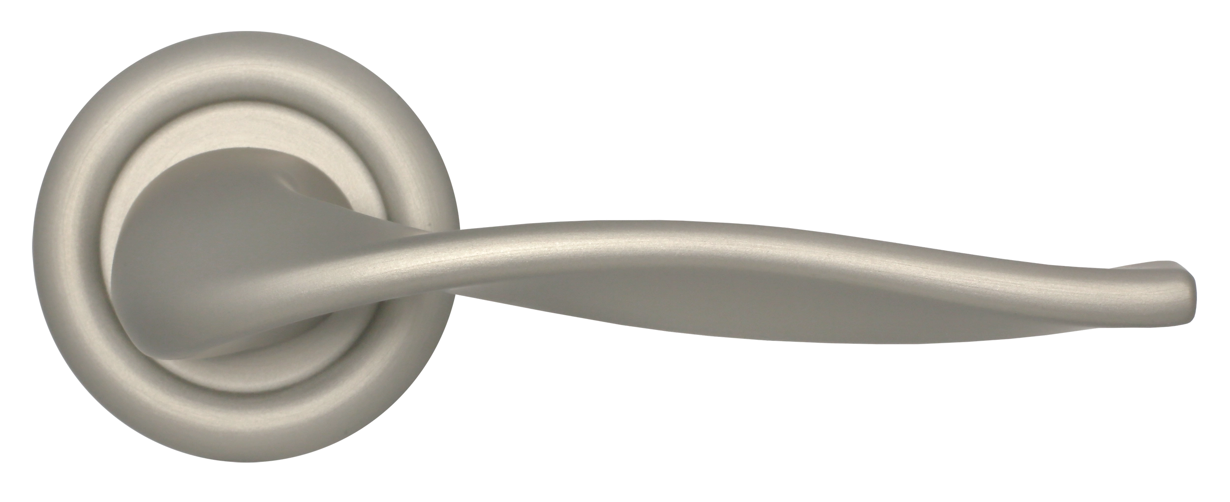 Ручка дверная SKYSCRAPER R7 SMI на круглой розетке, цвет Весенняя дымка/Spring Mist фото купить в Саратове