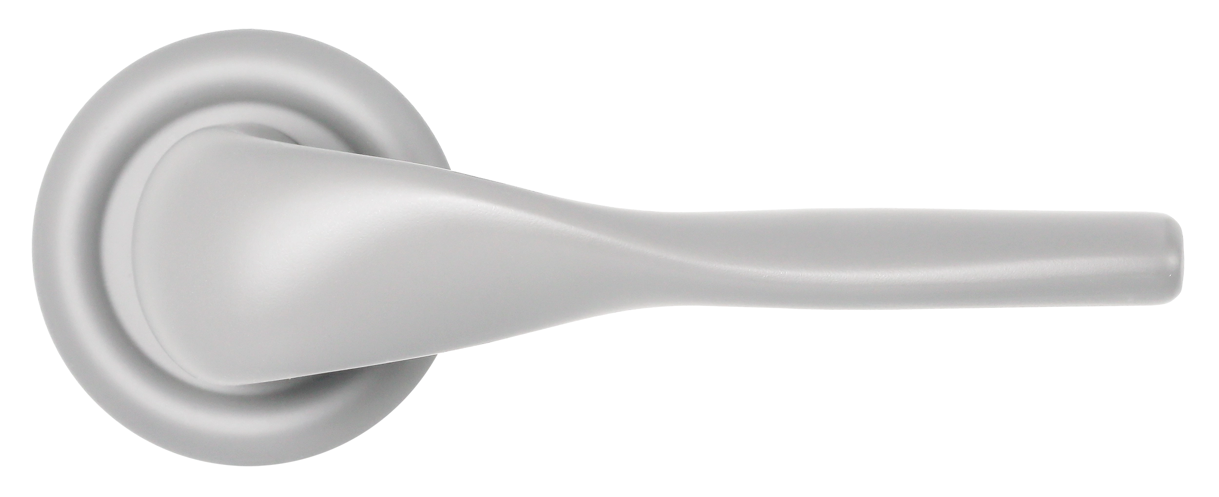 Ручка дверная LVB R7 SSW на круглой розетке, цвет Стокгольмский снегопад/Stockholm Snowfall фото купить в Саратове