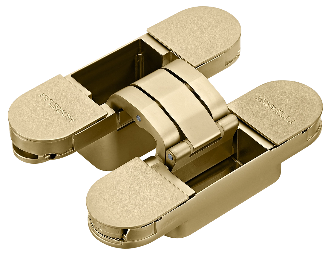 Петля скрытая HH-24 MSG врезная с 3D-регулировкой вес полотна до 40 кг, цвет матовое сатинированное золото фото купить Саратов