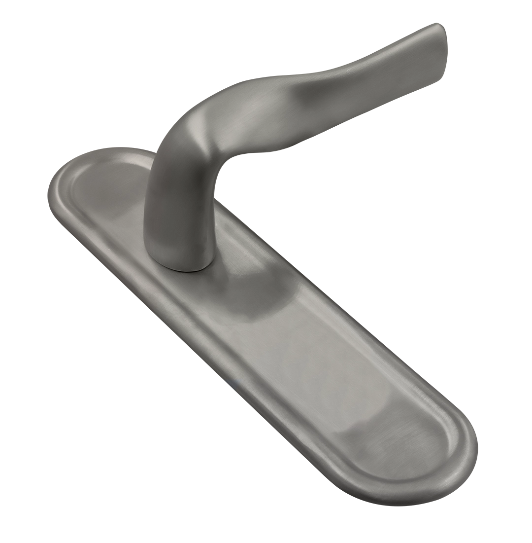 Ручка дверная LVB PLR WF на планке, цвет Зимняя стужа/Winter Frost фото купить Саратов