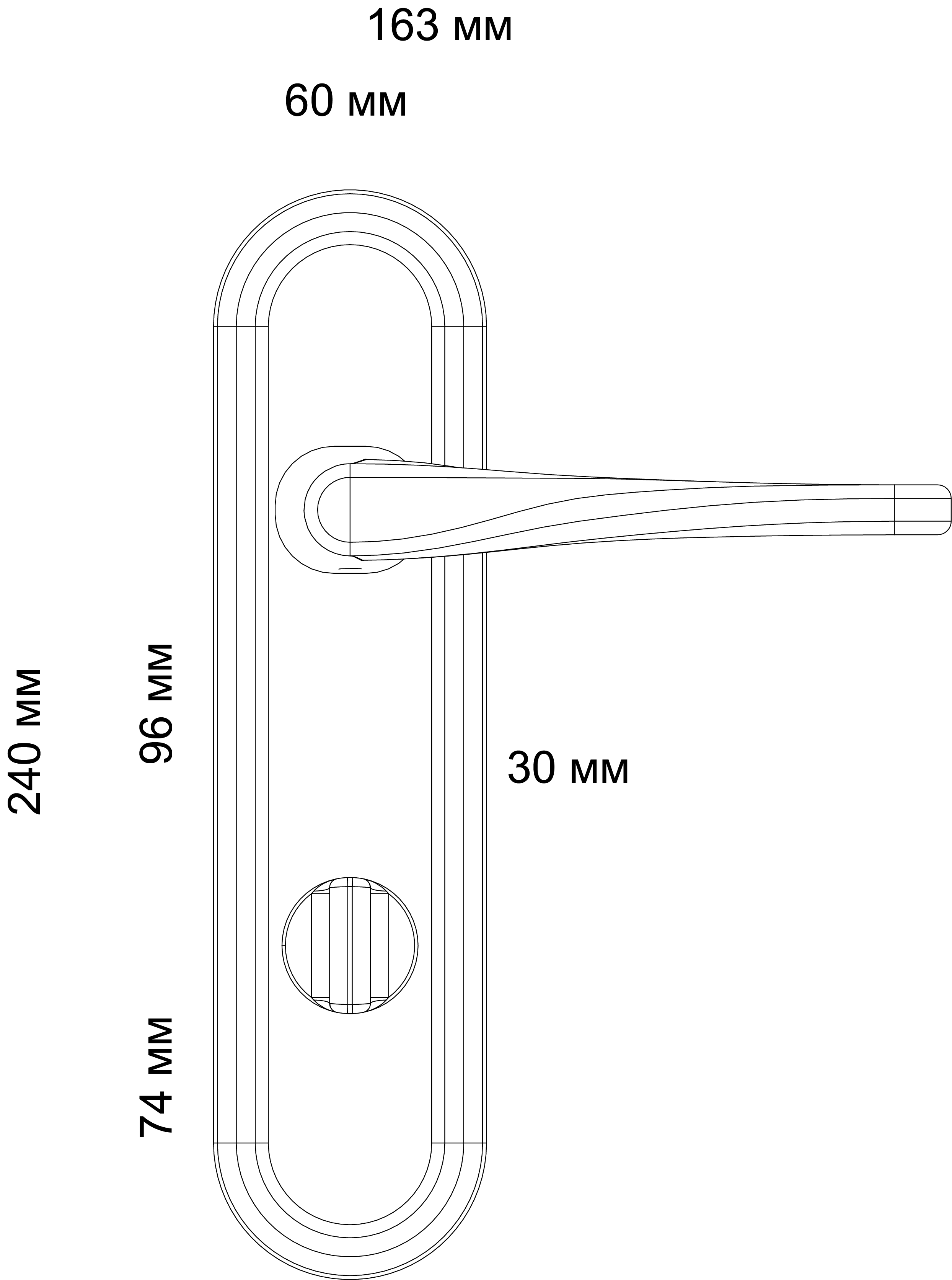 Ручка дверная THE OLYMPICS PLR WF на планке, цвет Зимняя стужа/Winter Frost фото фурнитура Саратов