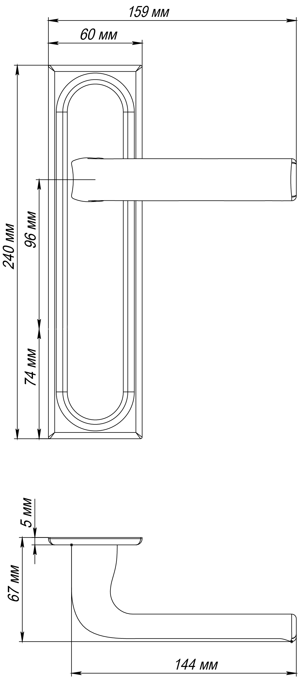 Ручка дверная THE BUS STATION PLS WF на планке, цвет Зимняя стужа/Winter Frost фото фурнитура Саратов