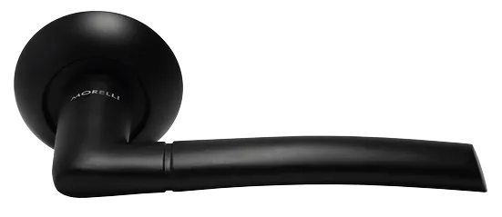 ПИЗА, ручка дверная MH-06 BL, цвет - черный фото купить Саратов