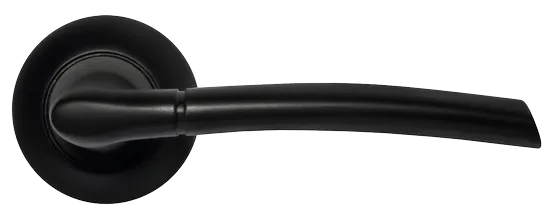 ПИЗА, ручка дверная MH-06 BL, цвет - черный фото купить в Саратове