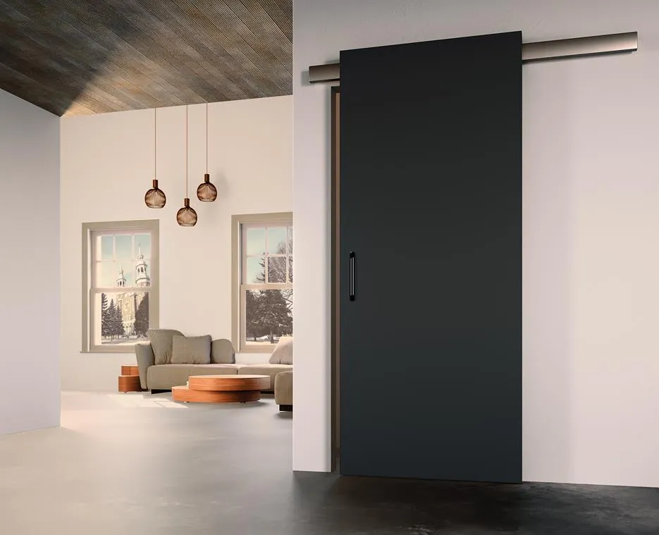 Комплект ESTHETIC для одностворчатой двери от 500 до 1000мм, с доводчиками, цвет - черный фото купить Саратов