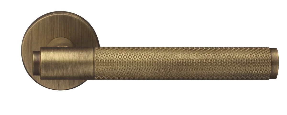 BRIDGE R6 BGO, ручка дверная с усиленной розеткой, цвет -  матовая бронза фото купить Саратов