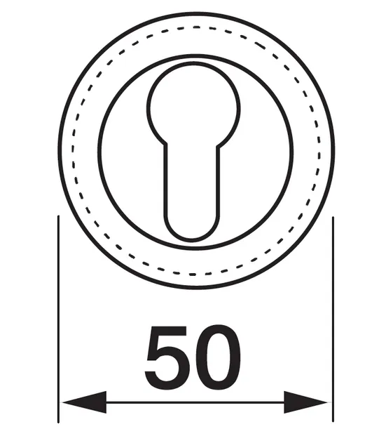Накладка на замок LUX-KH-R4 OSA круглая под евроцилиндр, цвет матовое золото фото купить в Саратове